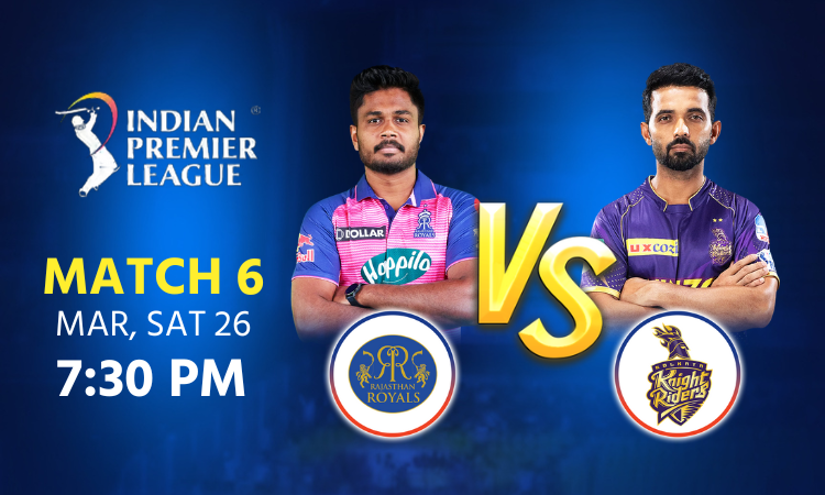 RR vs KKR - IPL Today Match Times, Stats and Prediction